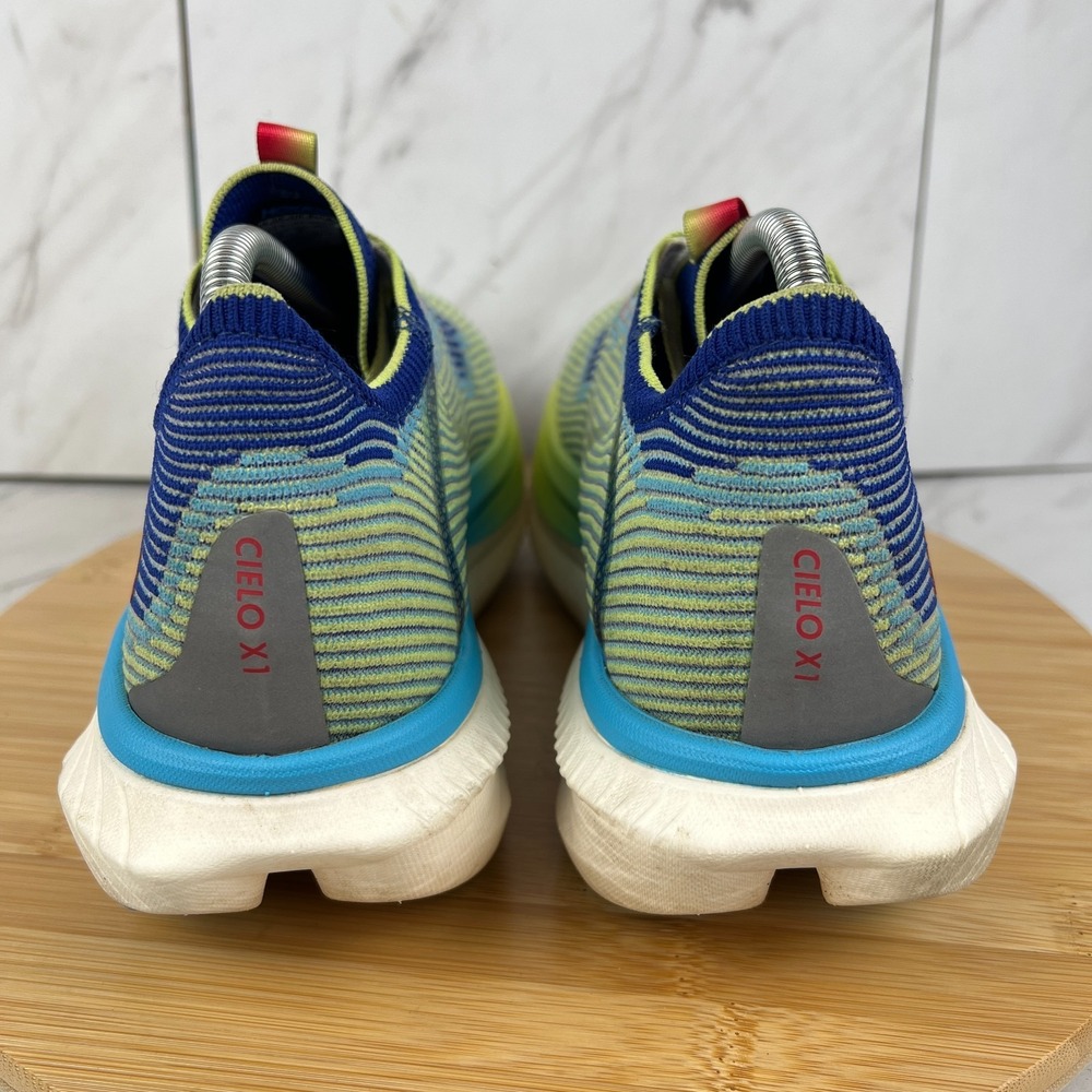 Hoka One Cielo X1 Mens Size 9 Evening Sky Lettuce Running Shoes 1147910 ENN - Picture 2 of 12